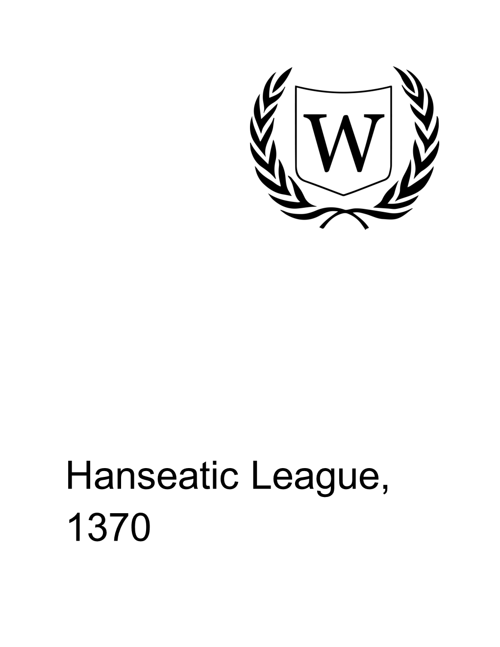 Hanseatic League, 1370