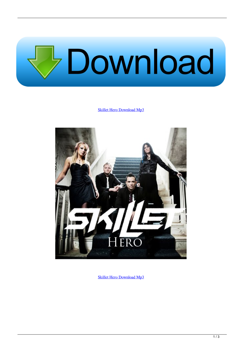 Skillet Hero Download Mp3