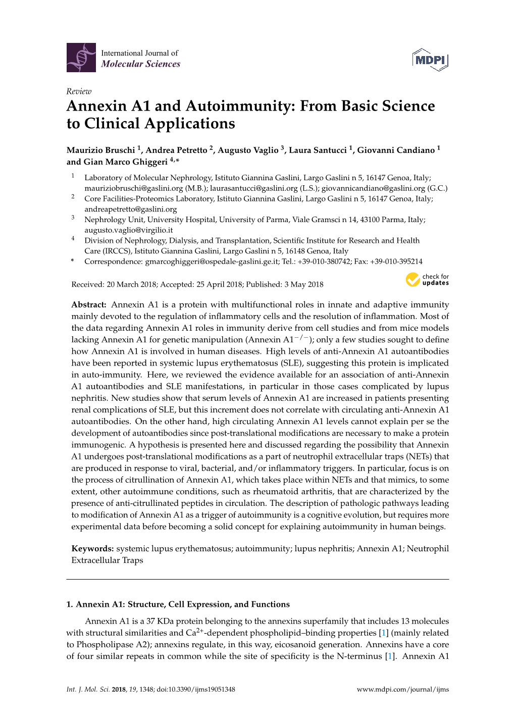 Annexin A1 and Autoimmunity: from Basic Science to Clinical Applications