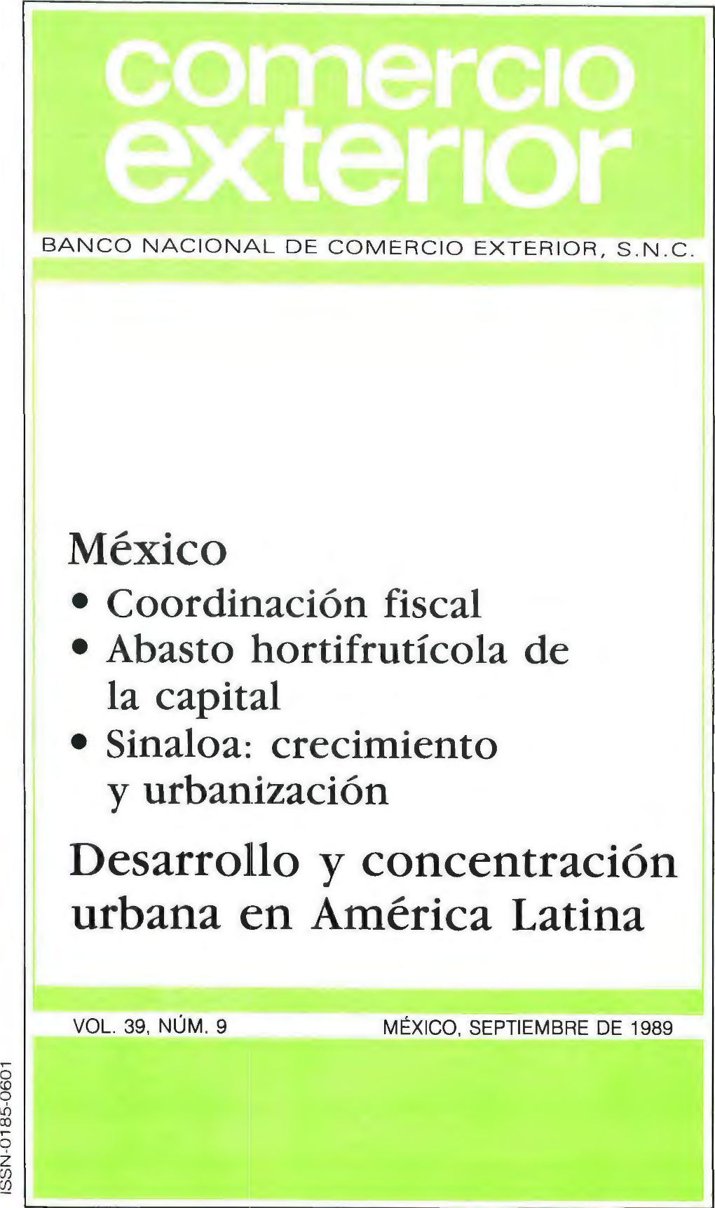 México Desarrollo Y Concentración Urbana En América Latina