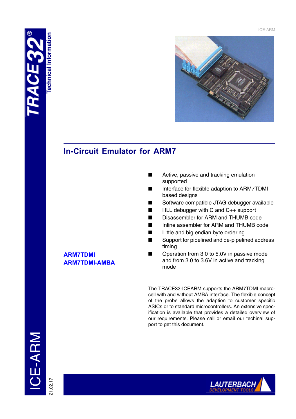 In-Circuit Emulator for ARM7