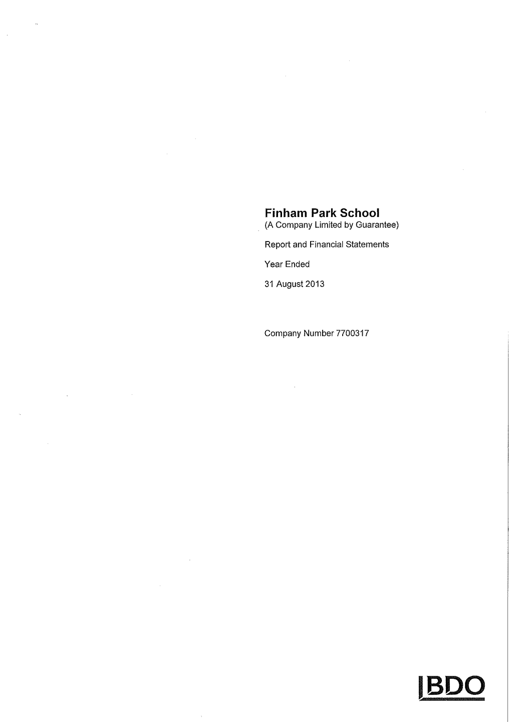 Inham Park School (A Company Limited by Guarantee)
