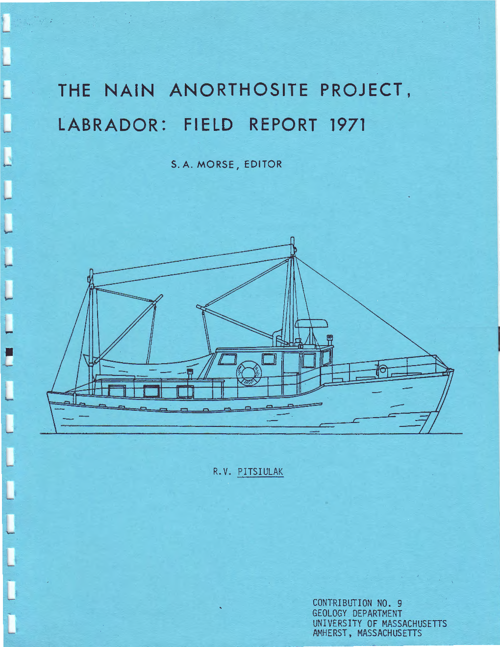 The Nain Anorthosite Project, Labrador: Field