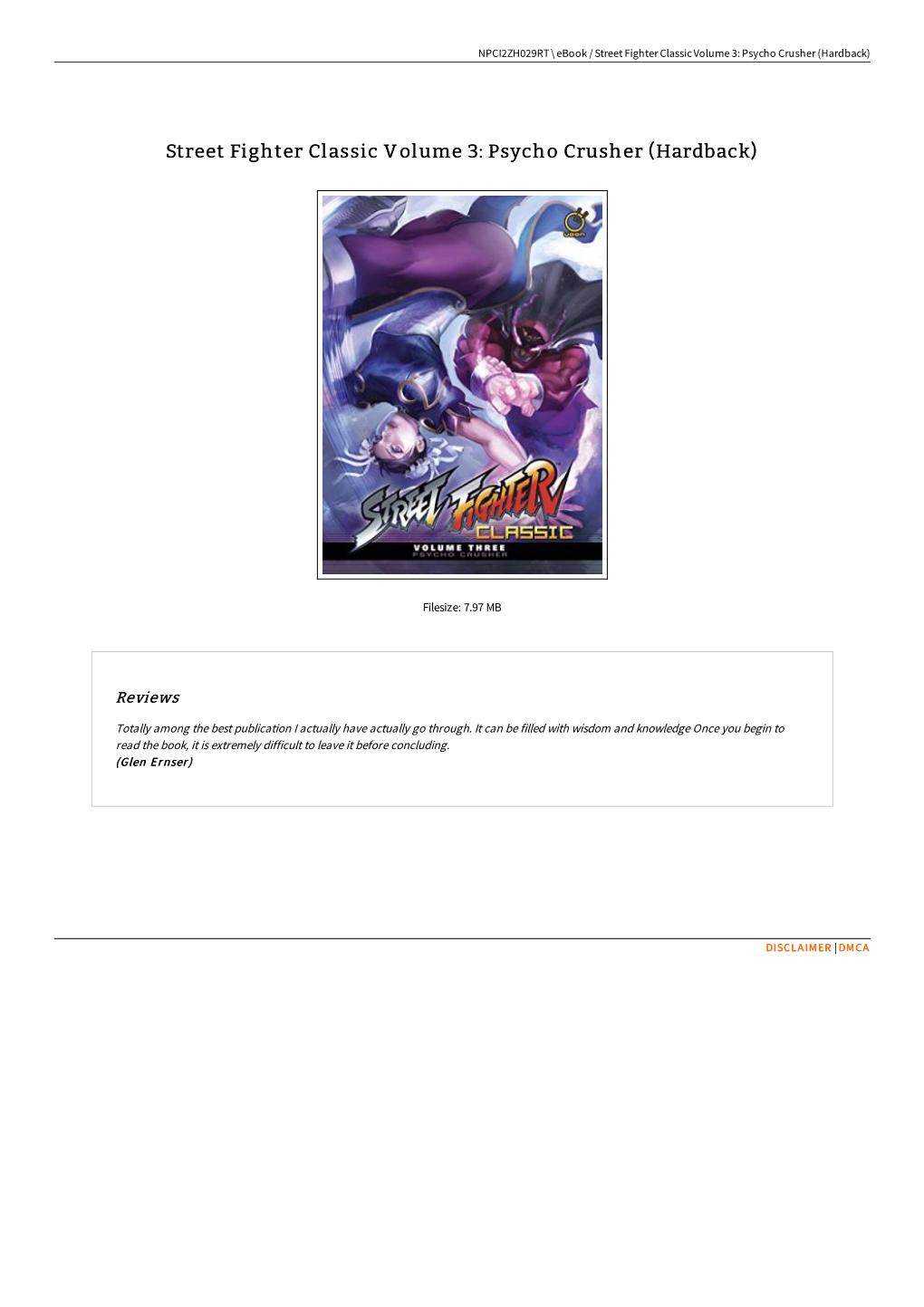 Read Book // Street Fighter Classic Volume 3: Psycho Crusher