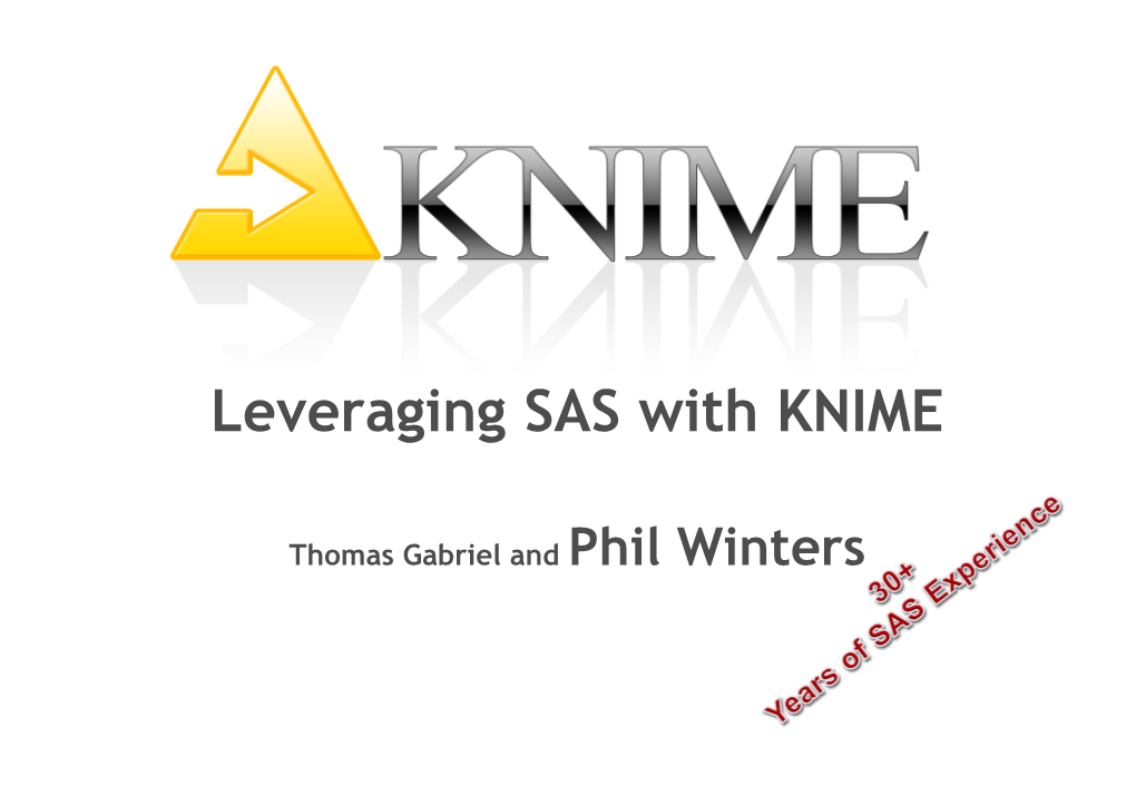 Leveraging SAS with KNIME
