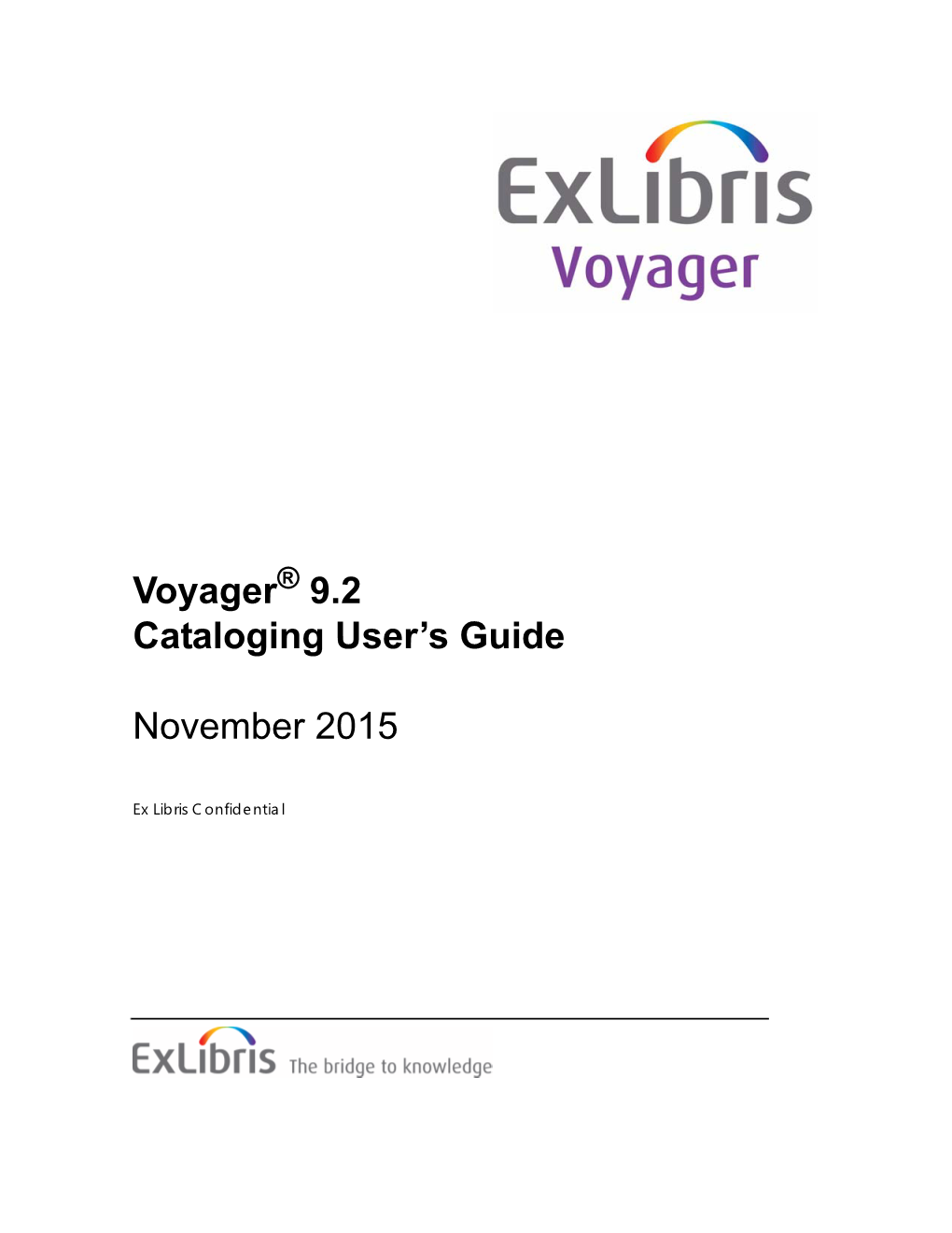 Cataloging User's Guide