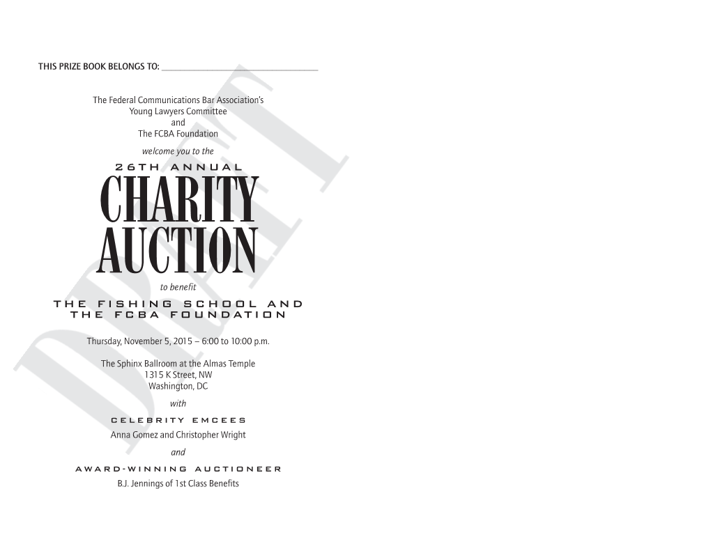 Charity Auction Program 2006