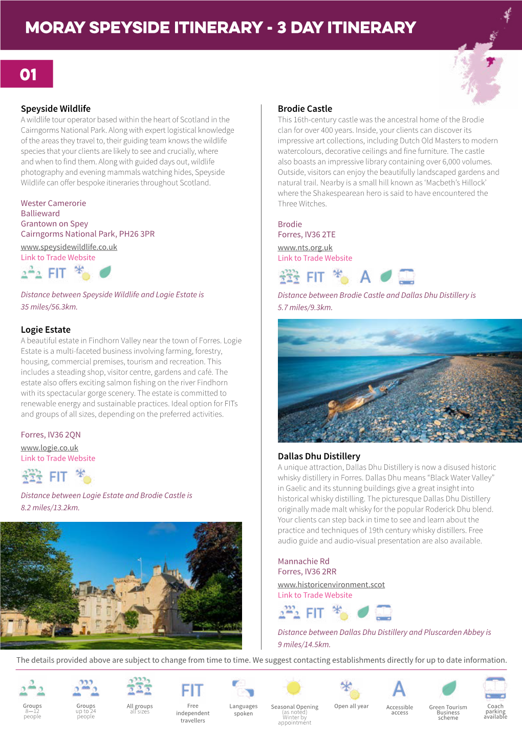 Moray Speyside Responsible Itinerary