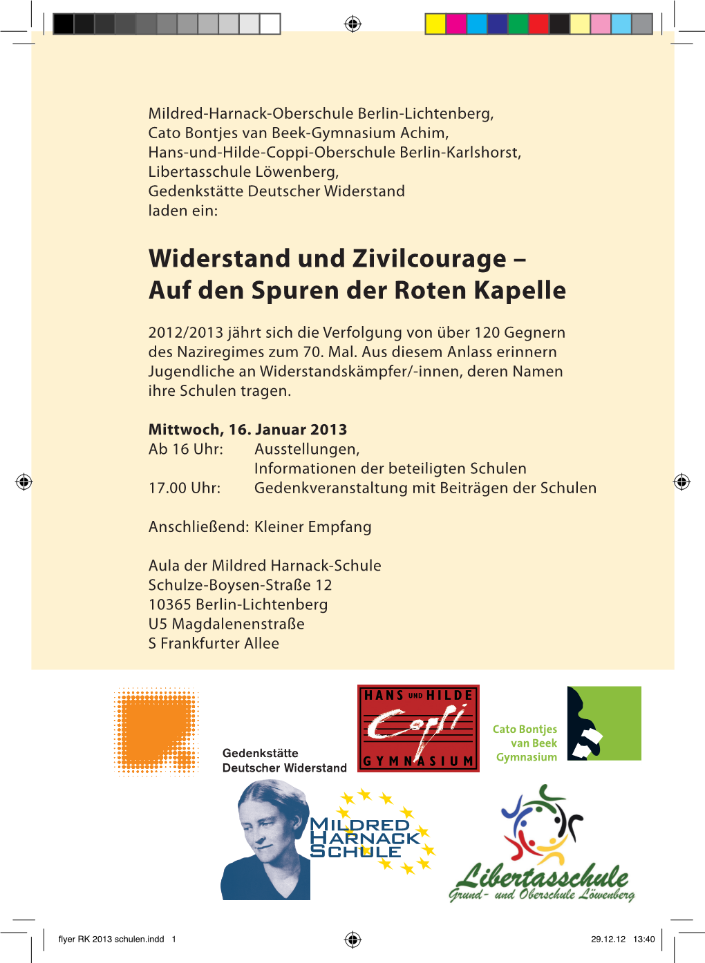 Flyer RK 2013 Schulen.Indd 1 29.12.12 13:40