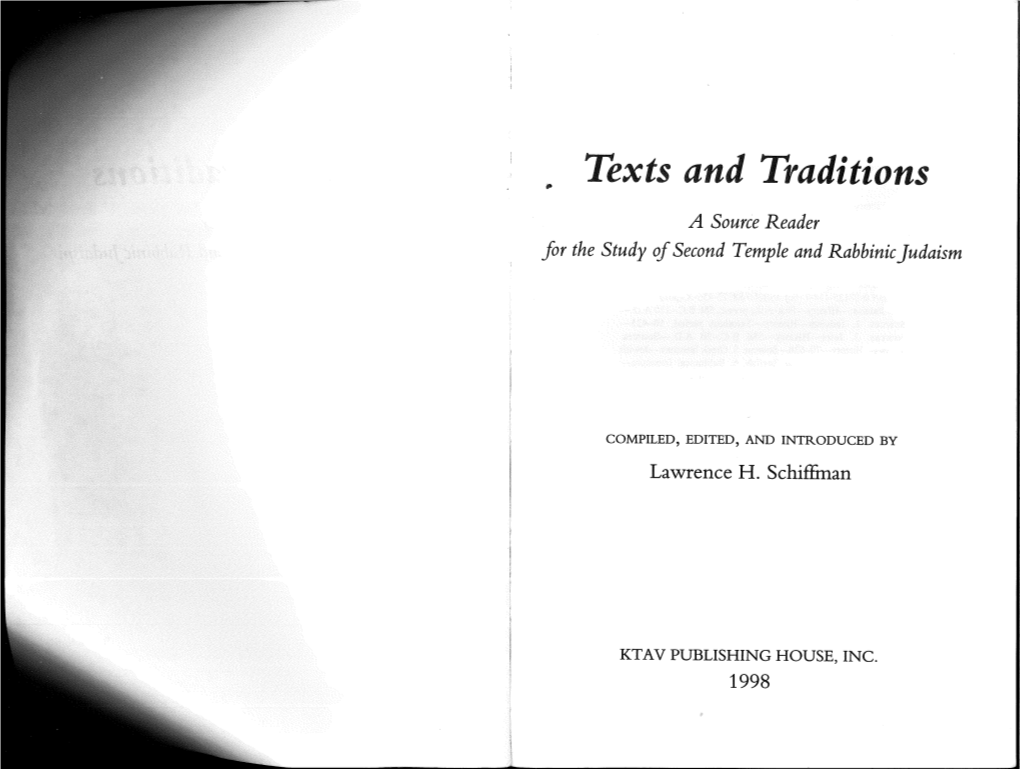 Texts and Traditions