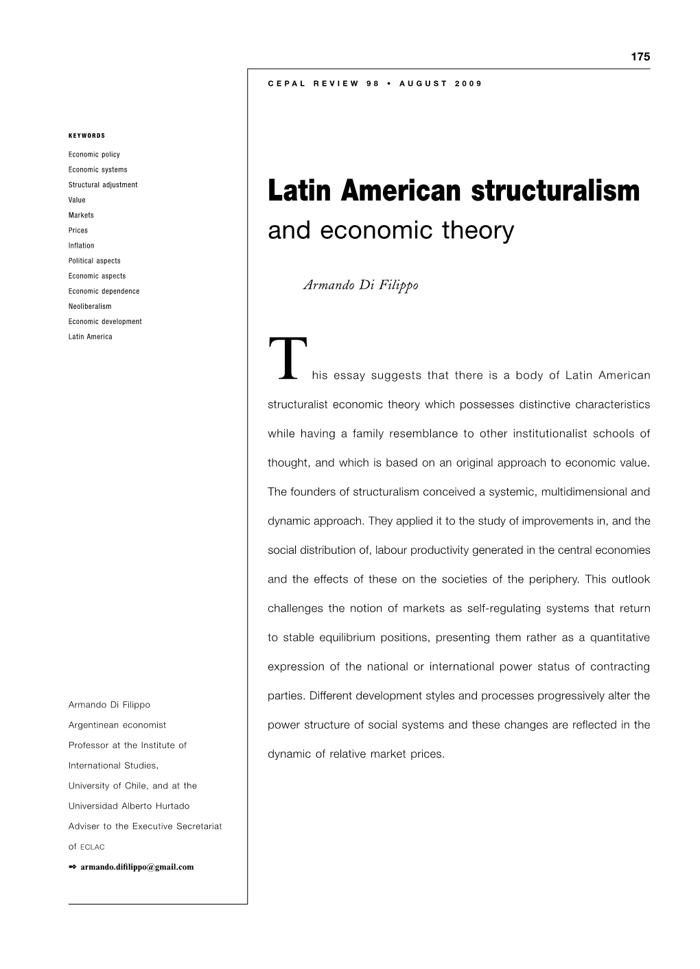 Latin American Structuralism