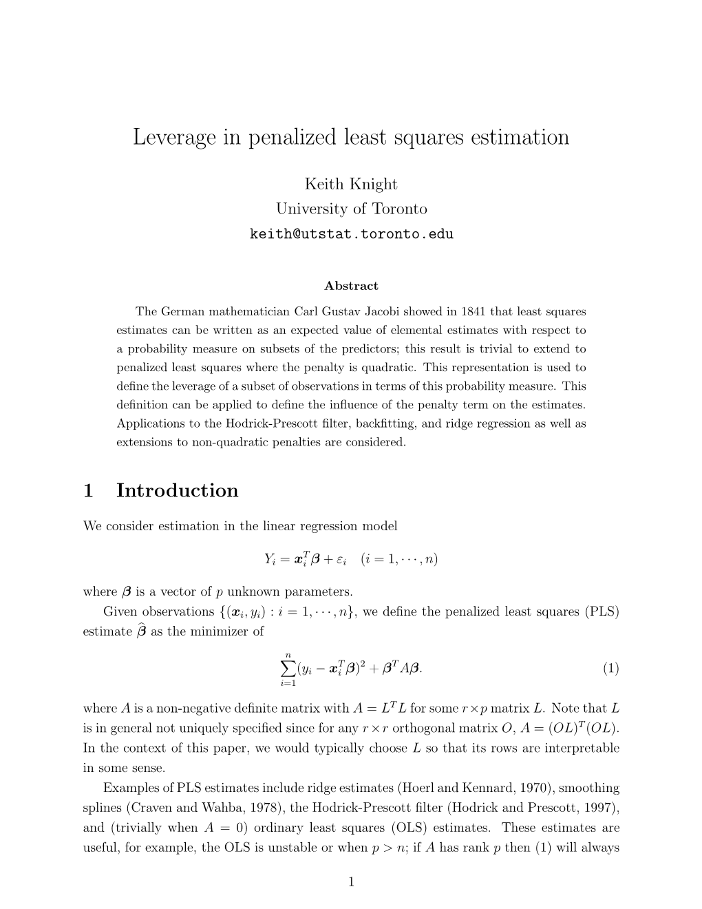 Elemental Estimates, Influence, and Algorithmic Leveraging