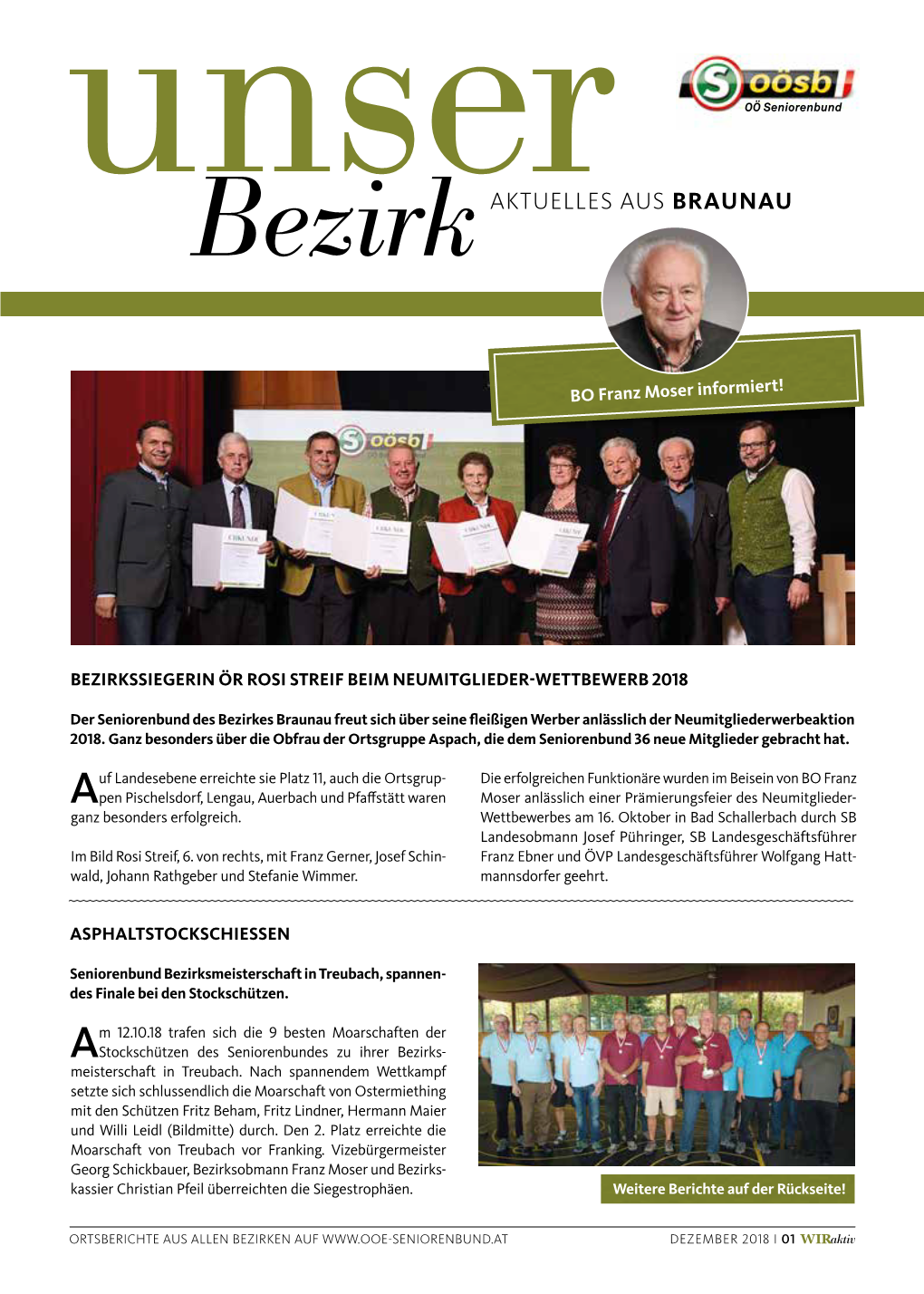 Bezirkaktuelles AUS BRAUNAU