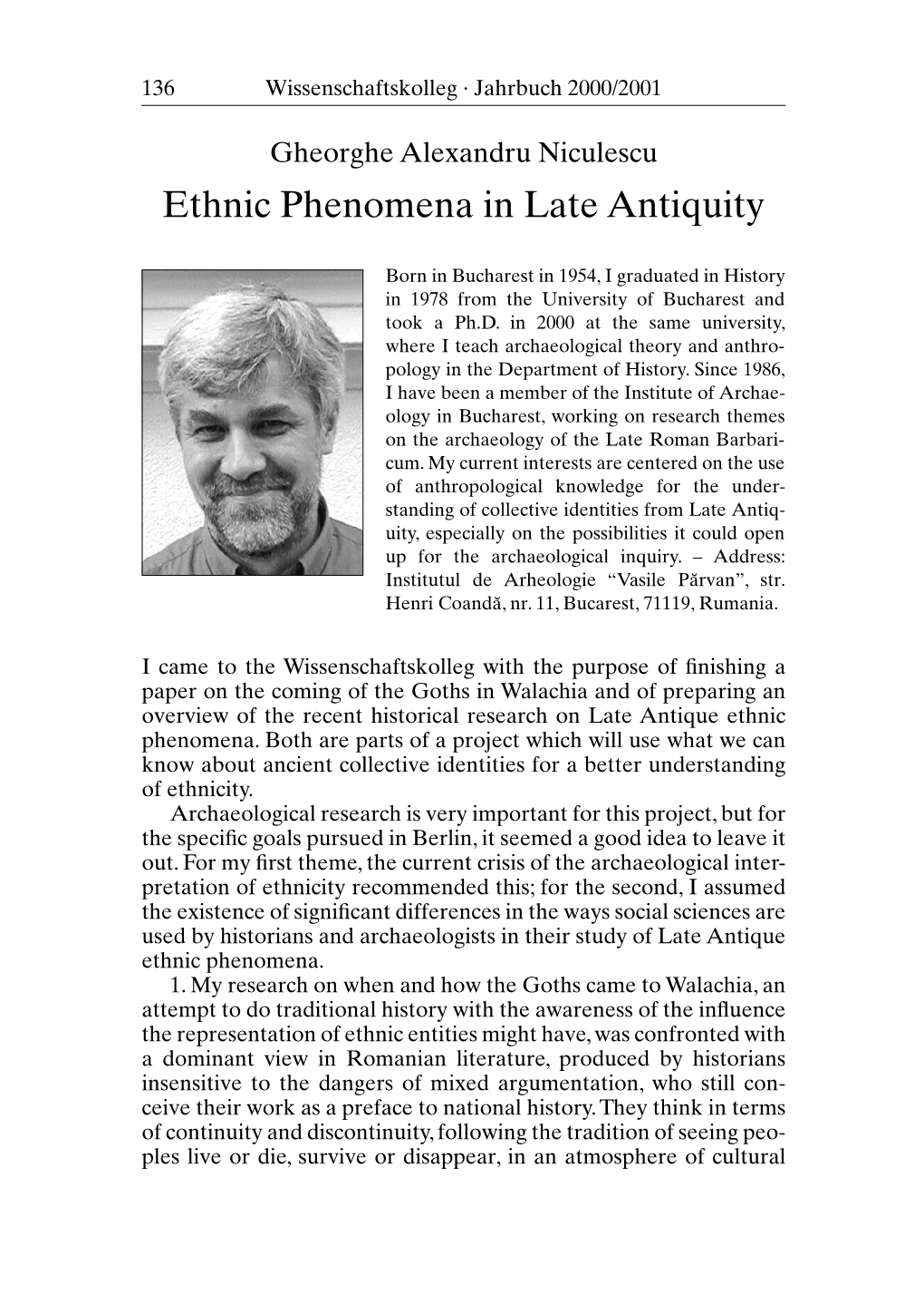 Ethnic Phenomena in Late Antiquity
