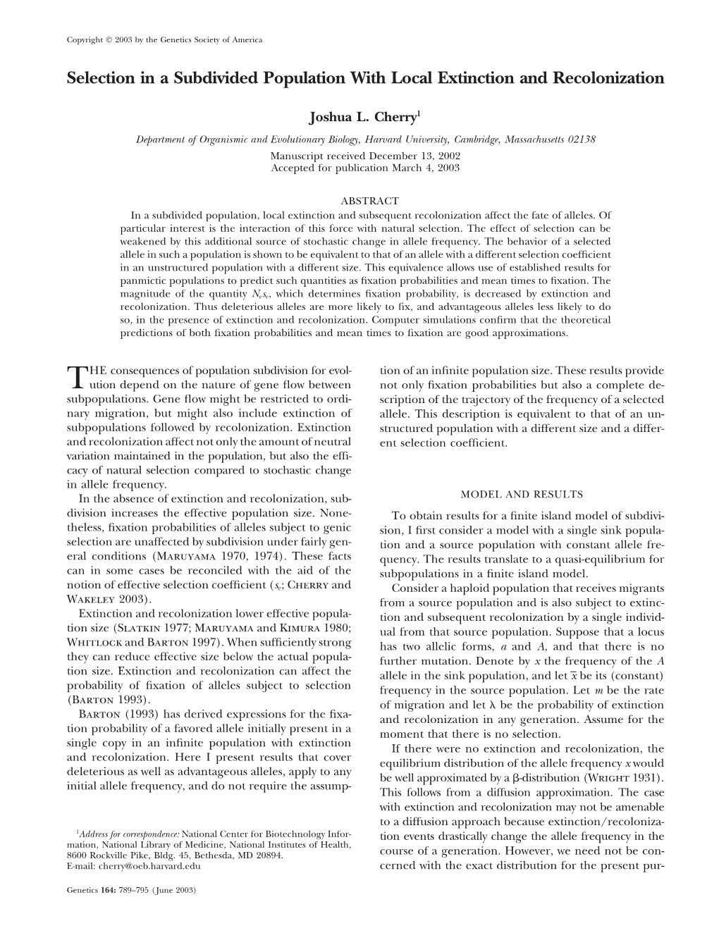 Selection in a Subdivided Population with Local Extinction and Recolonization