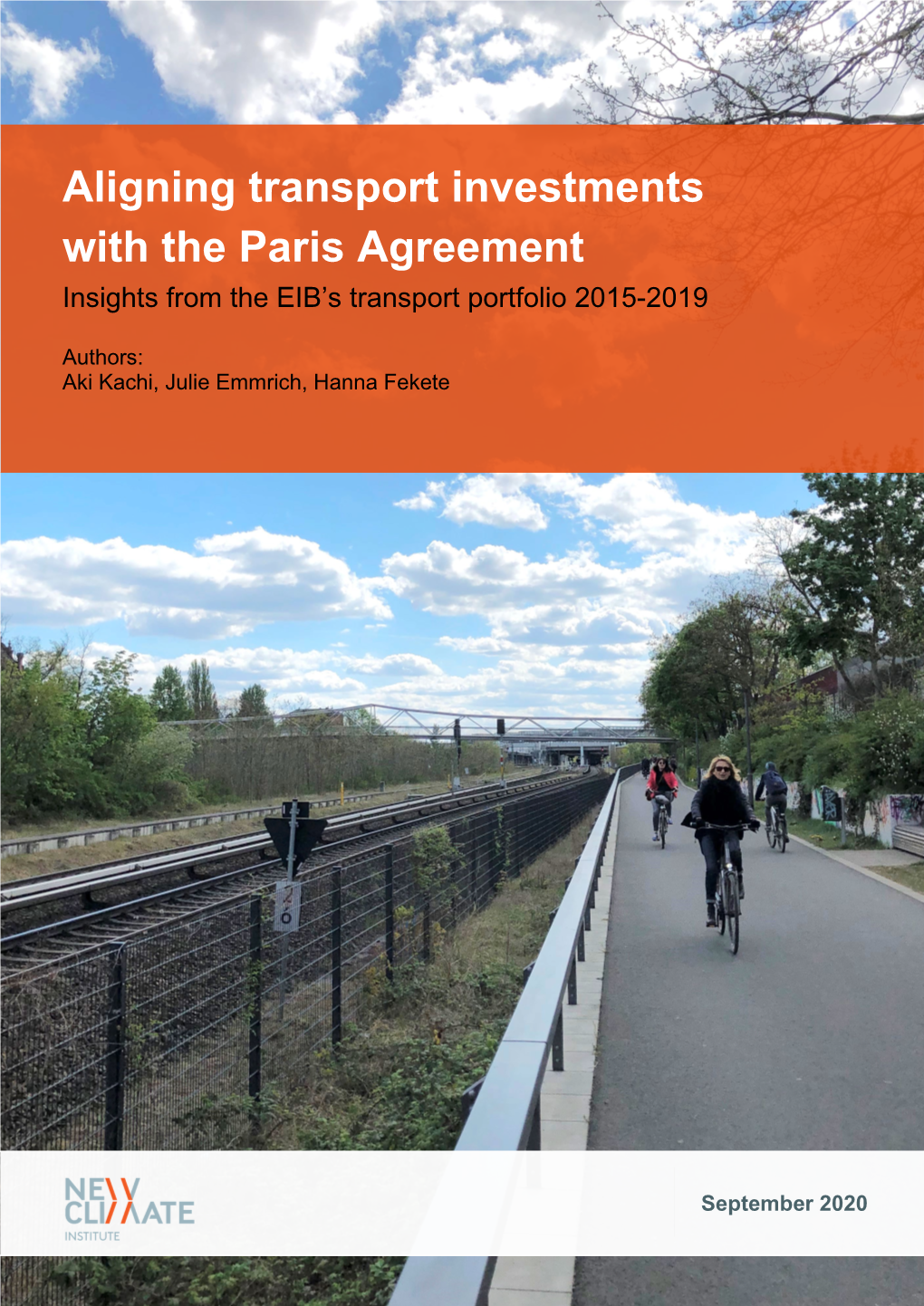 Aligning Transport Investments with the Paris Agreement