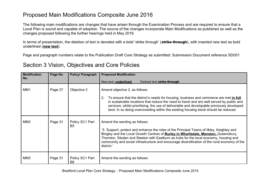 Additional (Minor) Modifications