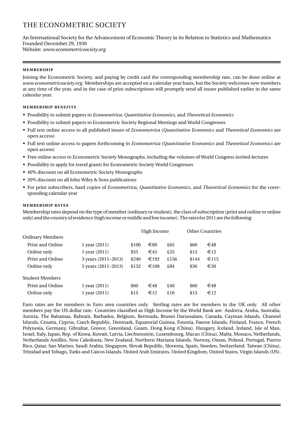 Backmatter of Theoretical Economics Vol. 6 Iss. 3