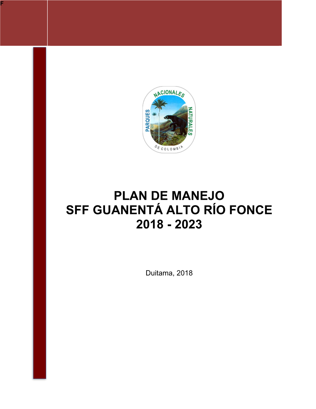 Plan De Manejo Sff Guanentá Alto Río Fonce 2018