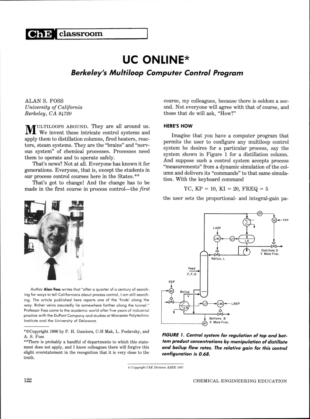 UC ONLINE* Berkeley's Multiloop Computer Control Program