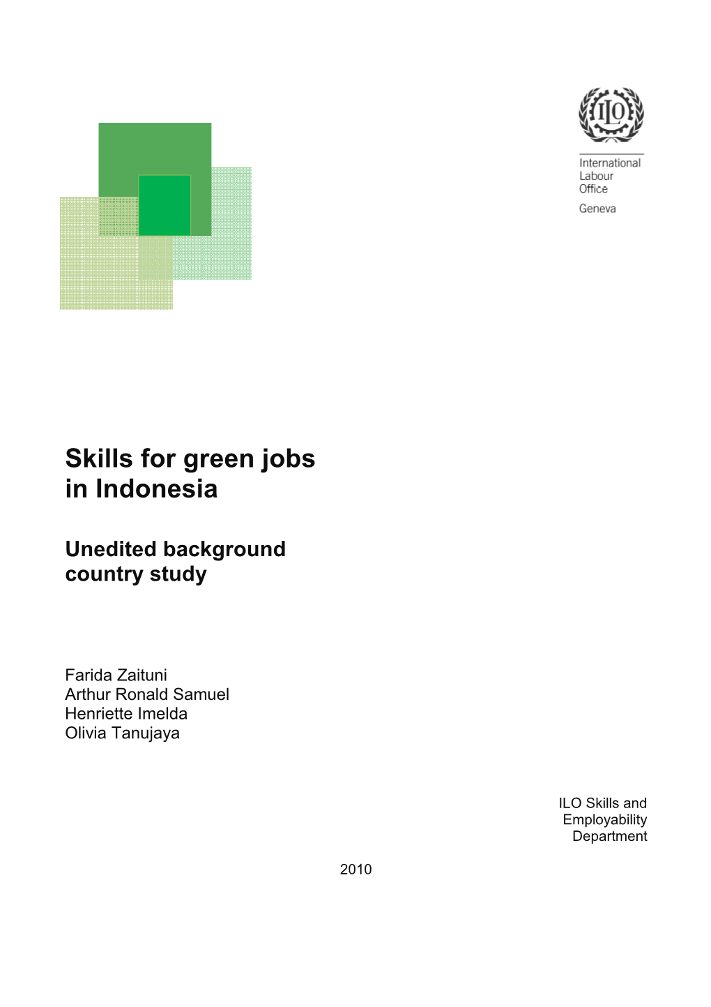 Skills for Green Jobs in Indonesiapdf