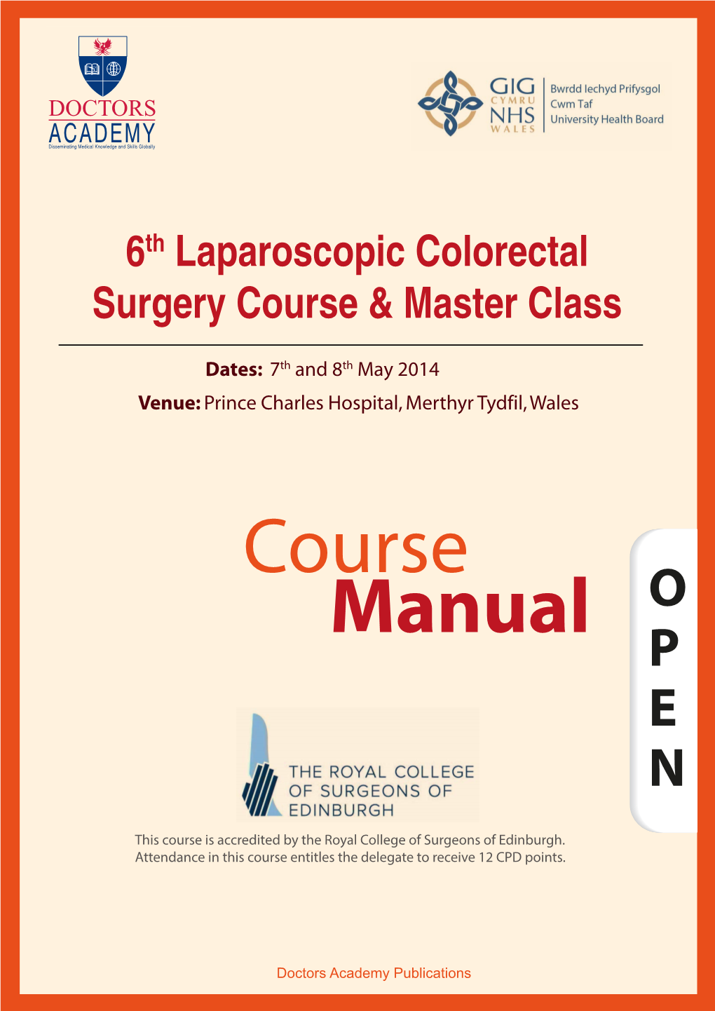 Course Manual O P E N