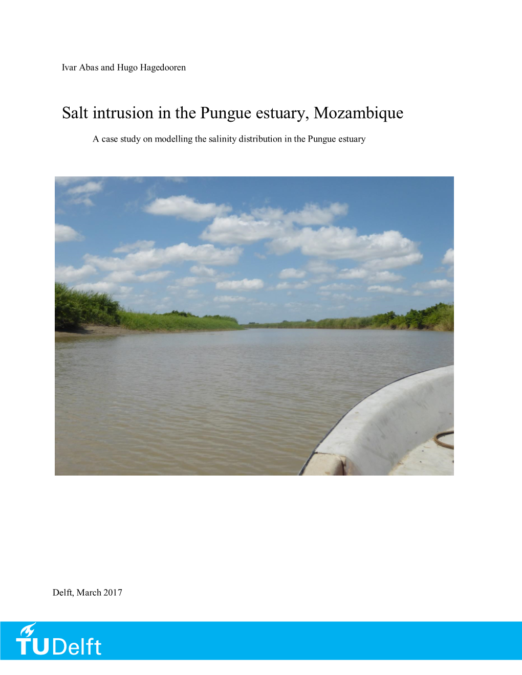 Salt Intrusion in the Pungue Estuary, Mozambique