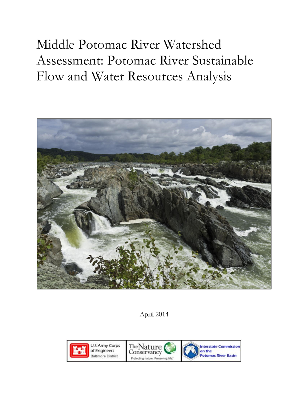 Middle Potomac River Watershed Assessment: Potomac River Sustainable Flow and Water Resources Analysis