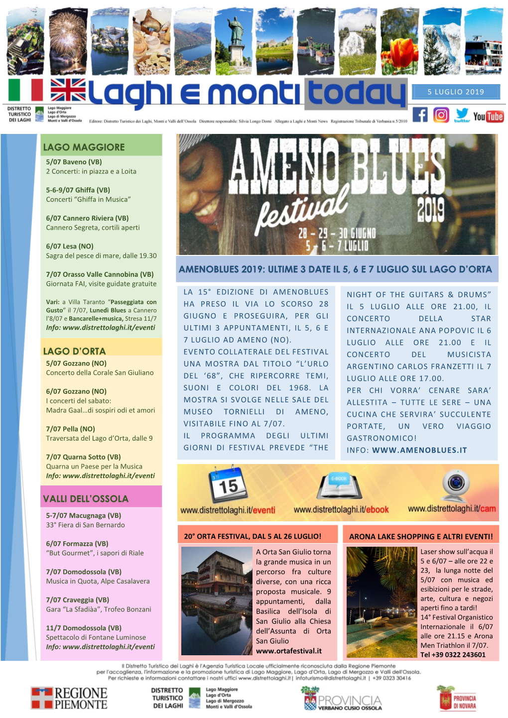 Amenoblues 2019: Ultime 3 Date Il 5, 6 E 7 Luglio Sul