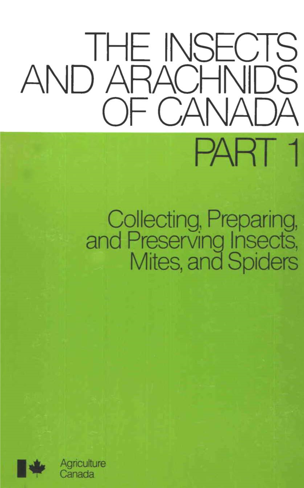 The Insects and Arachnids of Canada Part 1