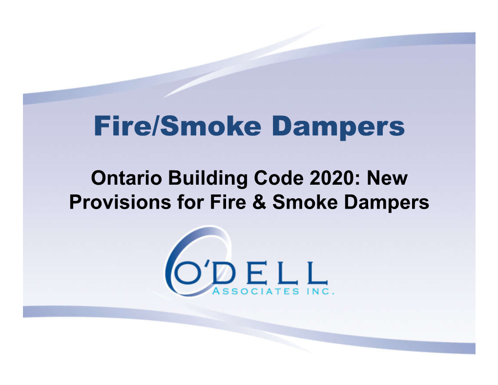 Fire/Smoke Dampers