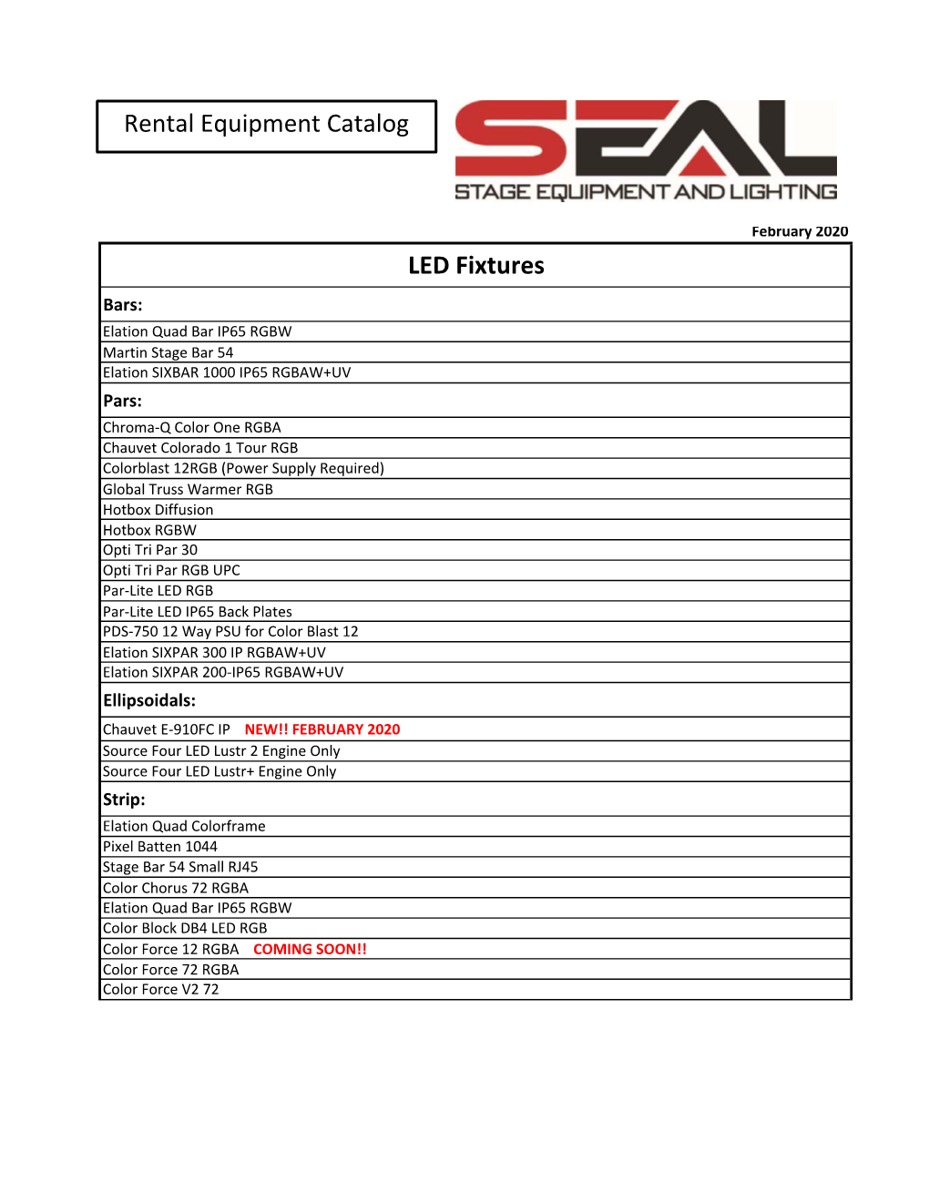 Copy of SEAL Rental Equipment Catalog 2020.Xlsx