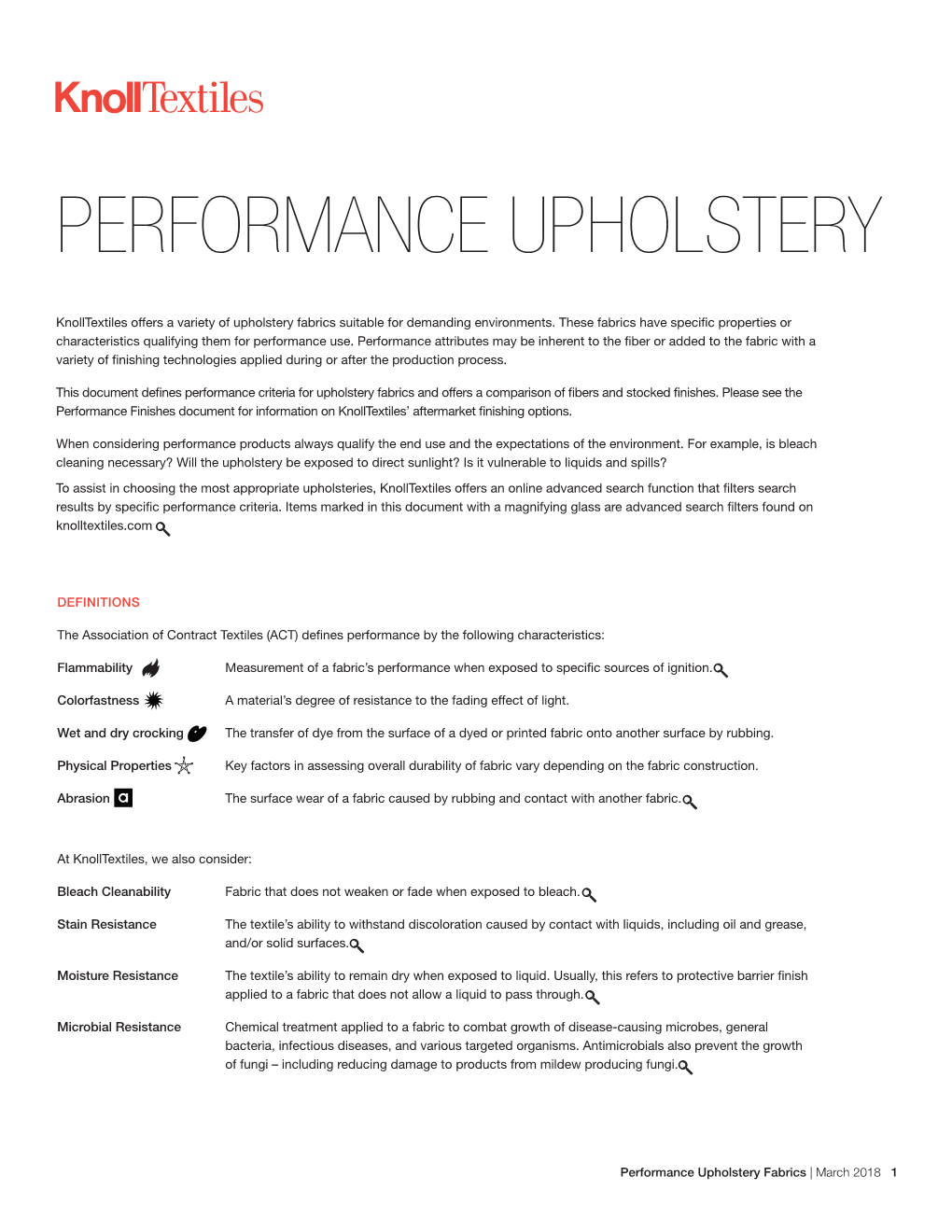 Performance Upholstery Summary