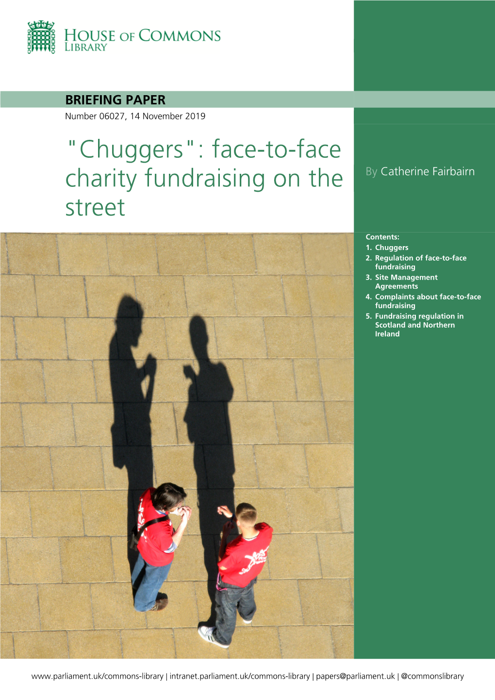 "Chuggers": Face-To-Face Charity Fundraising on the Street