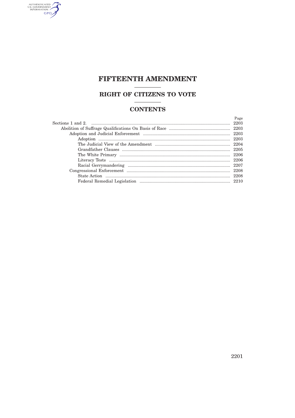 Fifteenth Amendment