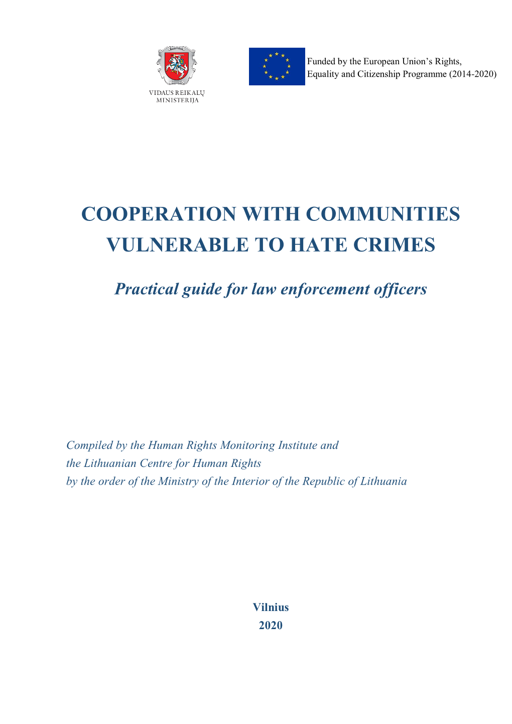 Cooperation with Communities Vulnerable to Hate Crimes