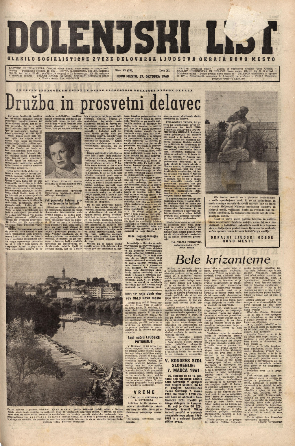 27. Oktober 1960 (Št. 553)