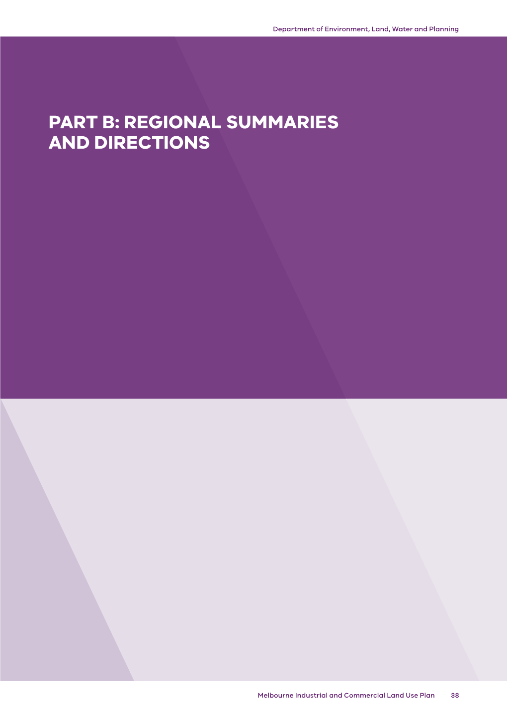 Part B: Regional Summaries and Directions