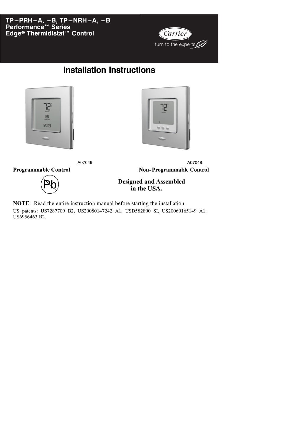 Installation Instructions