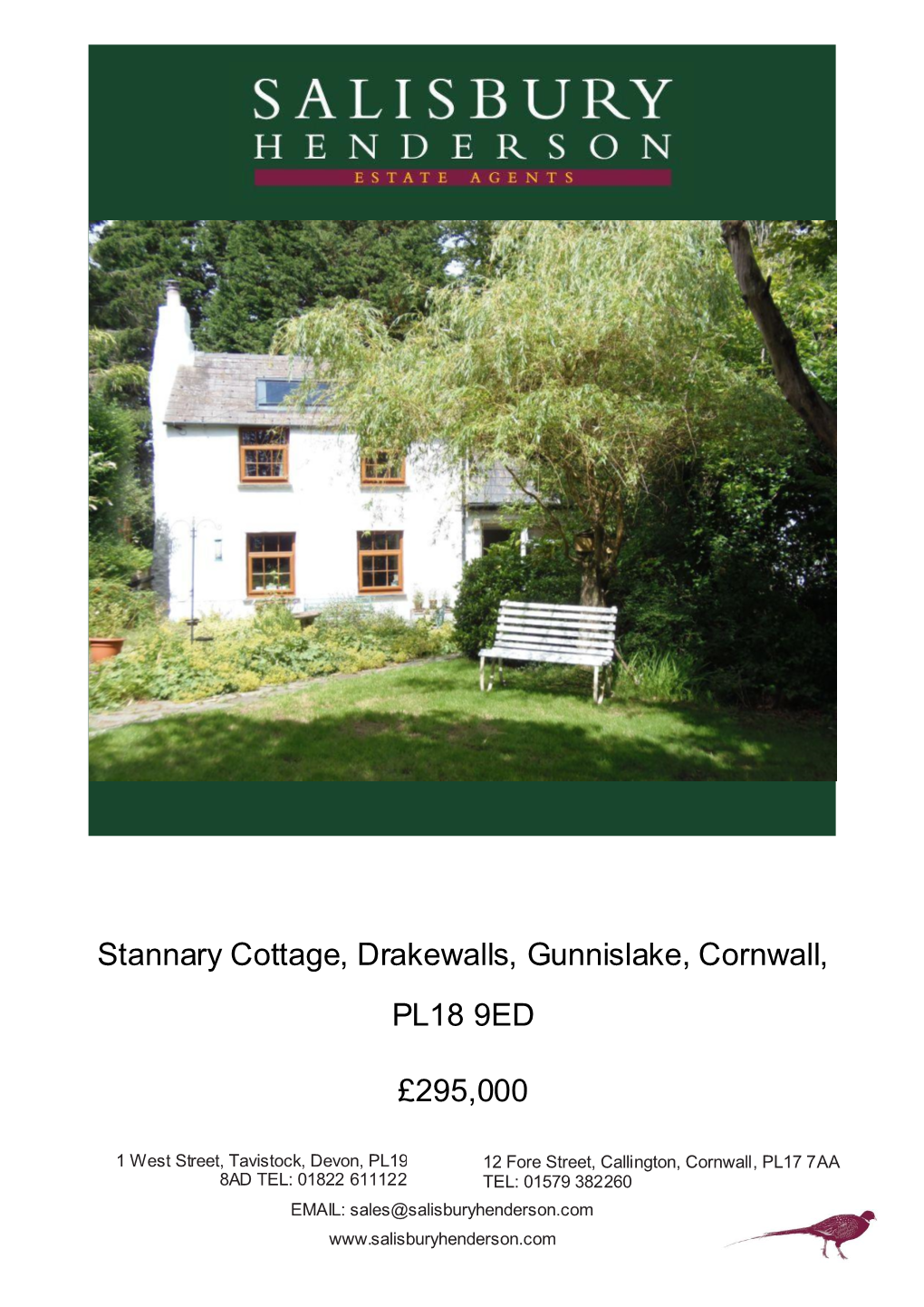 Stannary Cottage, Drakewalls, Gunnislake, Cornwall, PL18 9ED