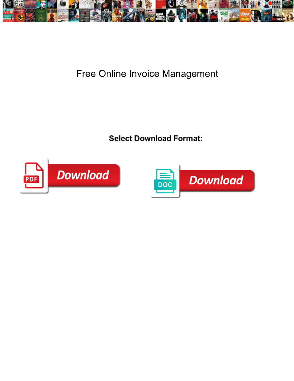 Free Online Invoice Management