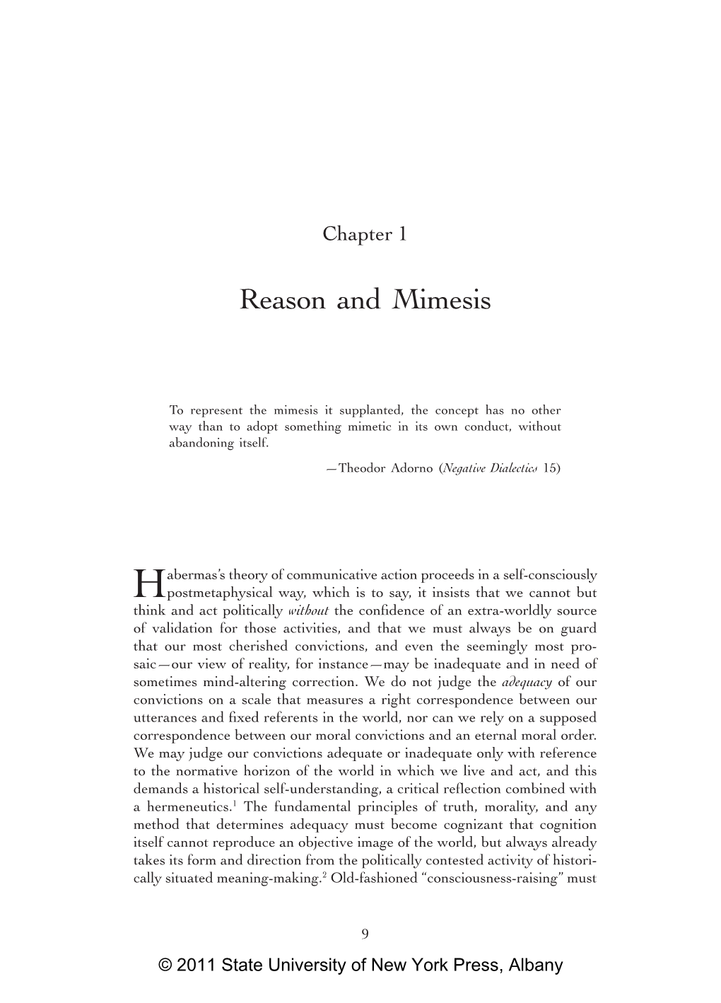 Reason and Mimesis