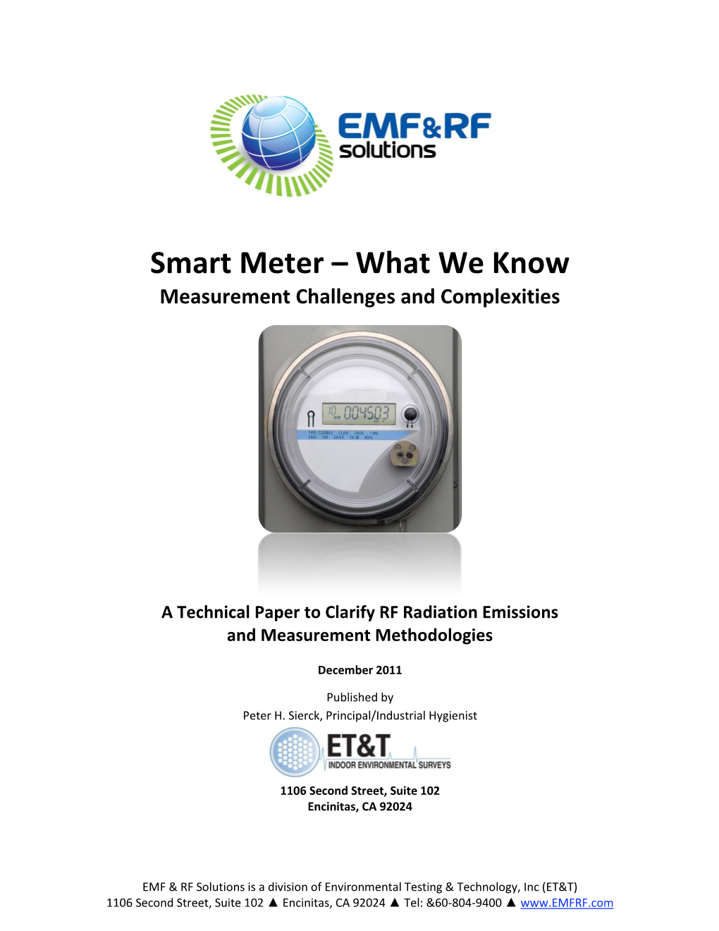 Smart Meter – What We Know Measurement Challenges and Complexities