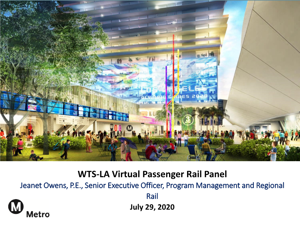 WTS-LA Virtual Passenger Rail Panel