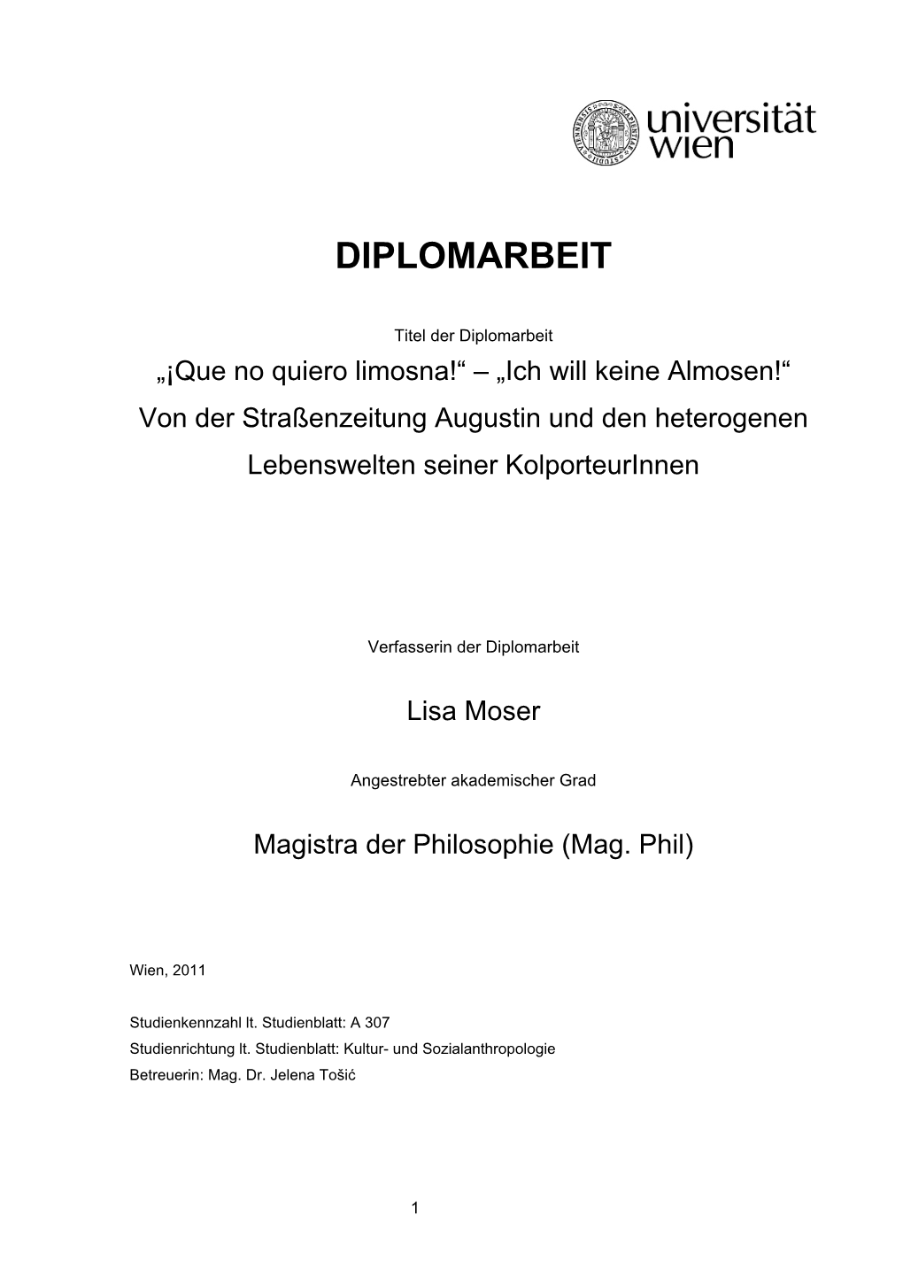 Diplomarbeit