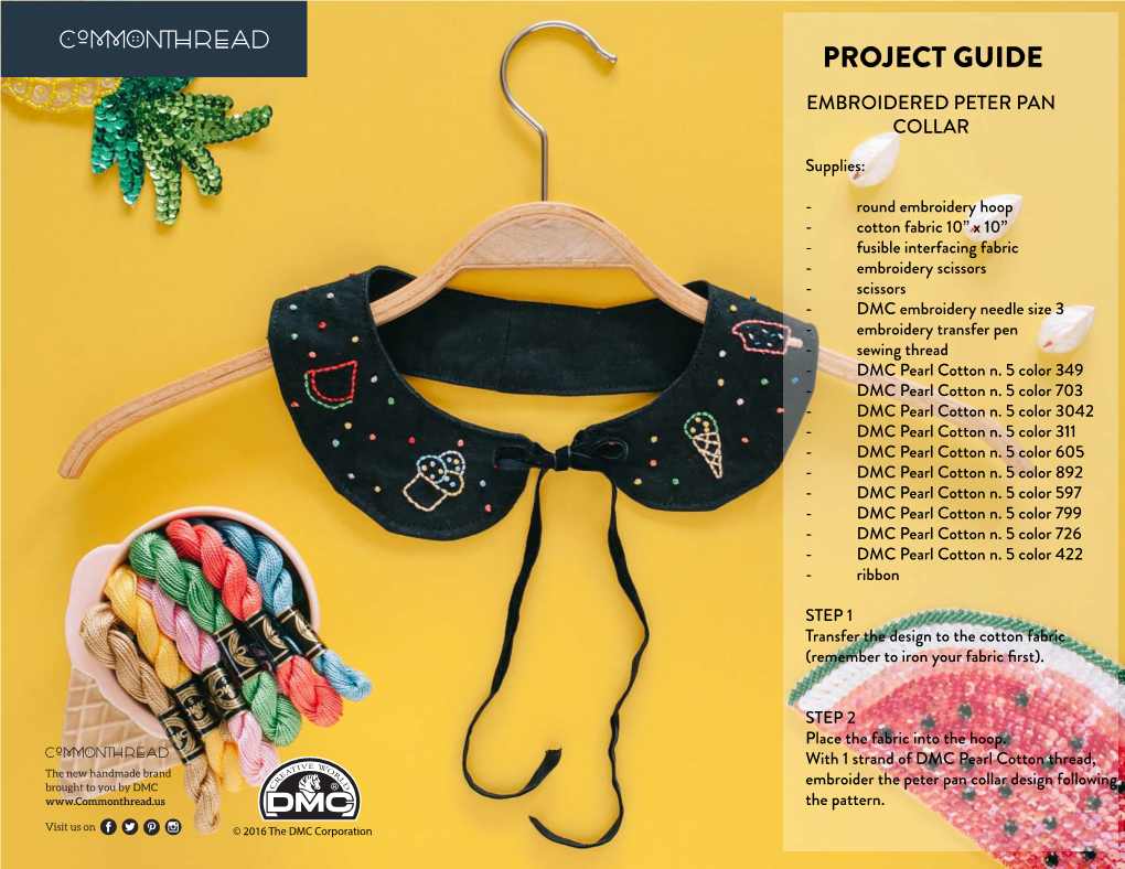 Peter Pan Collar Project Sheets