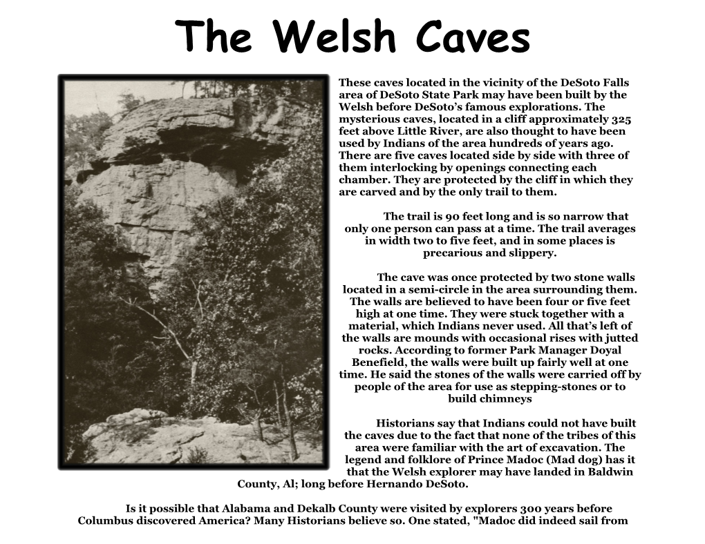 The Welsh Caves