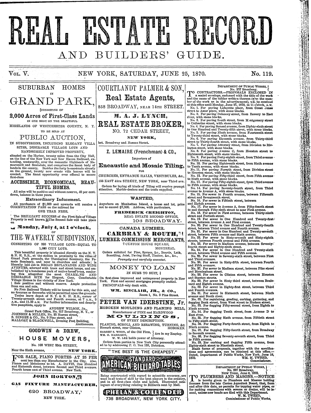 And Builders' Guide. Grand Park