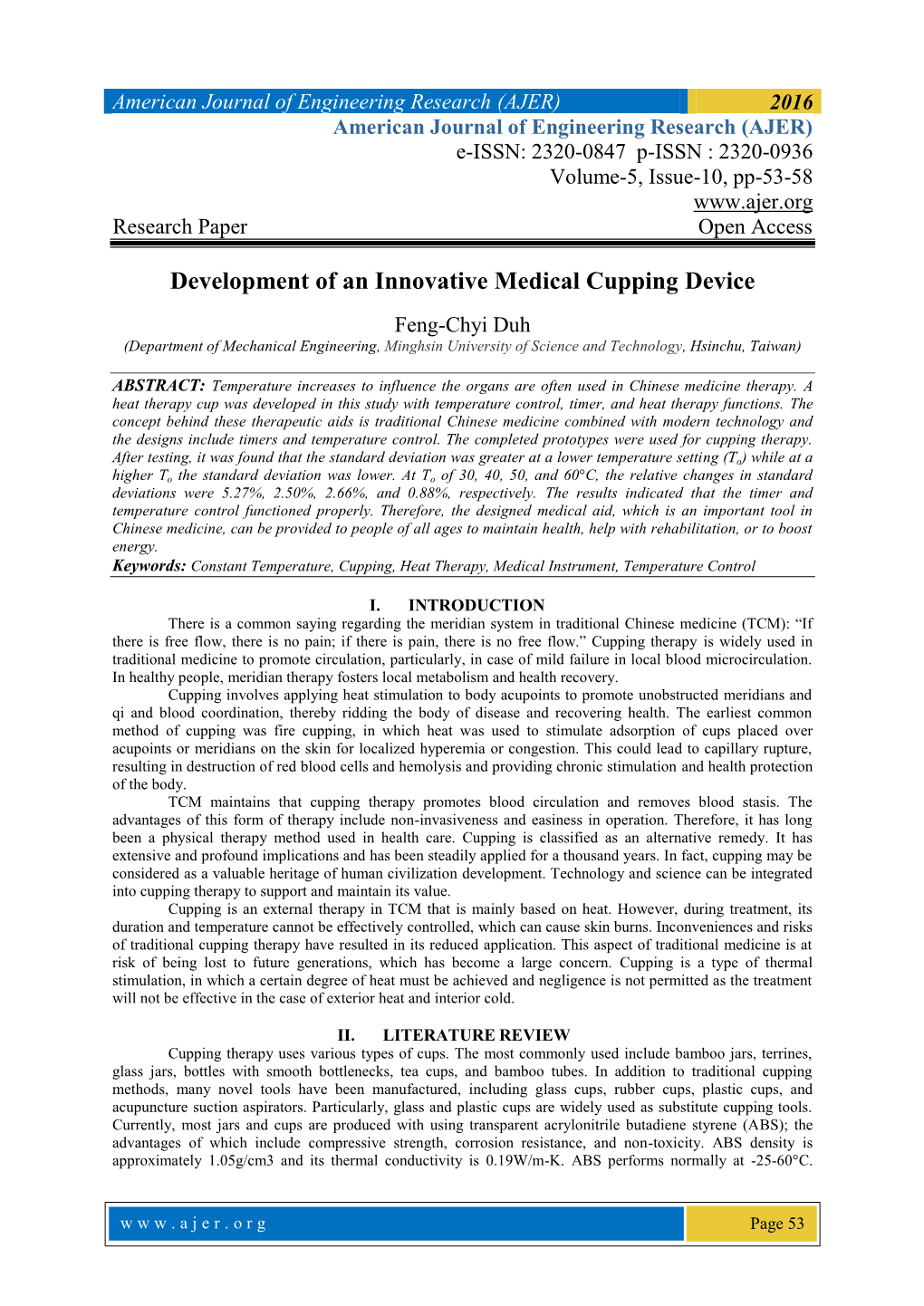 Development of an Innovative Medical Cupping Device