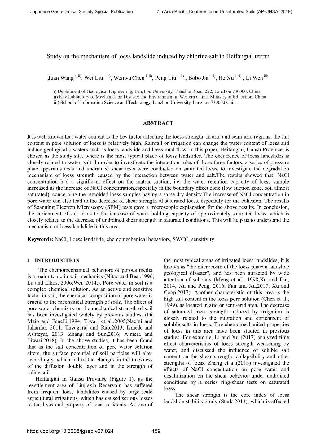 Study on the Mechanism of Loess Landslide Induced by Chlorine Salt in Heifangtai Terran